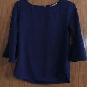 Navy blue dress blouse